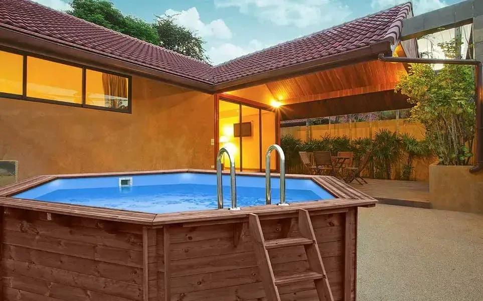 Dřevěný bazén HEXA 1