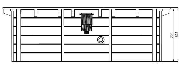 Relaxační dřevěný bazén s ohřevem